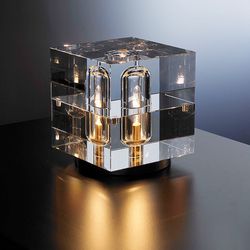 Modern K9 Crystal Cubic LED Table Lamp Bedside Night Light Gifts