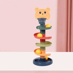 rolling ball pile tower toy