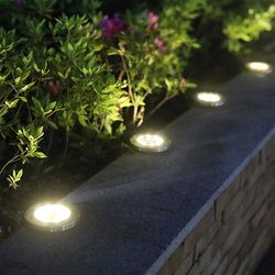 led solar powered in-ground lights - solar pathway lights