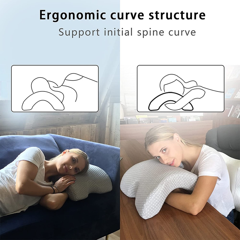 Pressure point relief pillow for restful sleep