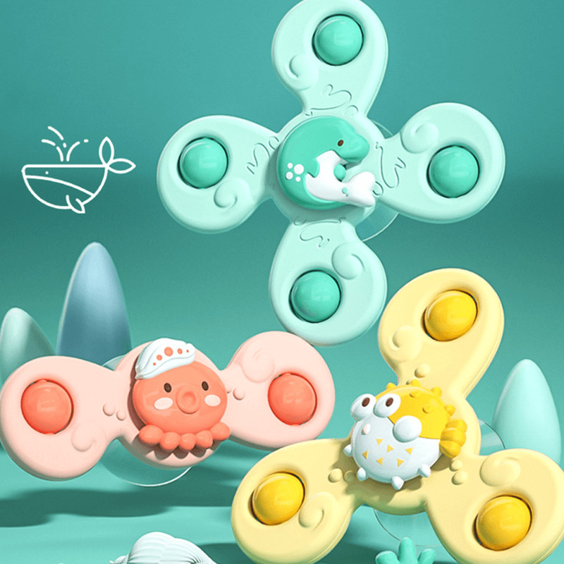 Rotating Suction Cup Baby Bath Toy