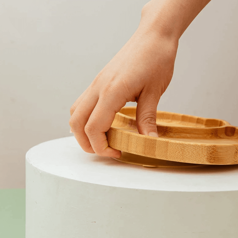 Bamboo Wooden Baby Dinner Plate 1