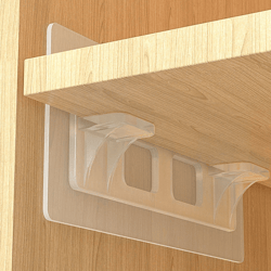 easy install adhesive shelf support pegs (10 pieces)