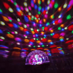 rotating crystal magic ball