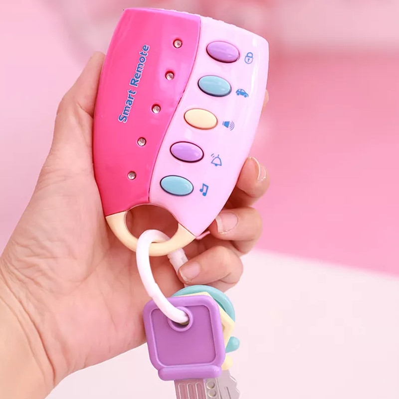 Educational Musical Baby Toy Car Remote Pink