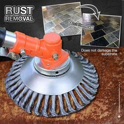 carbon steel weed brush & trimmer – durable metal weed eater for efficient garden maintenance