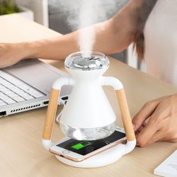 wireless phone charger & fog / mist humidifier
