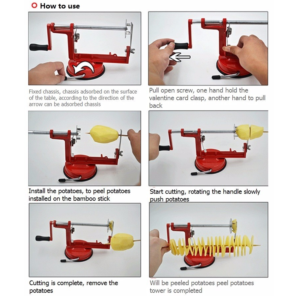 Multifunction apple peeler slicer for versatile cooking