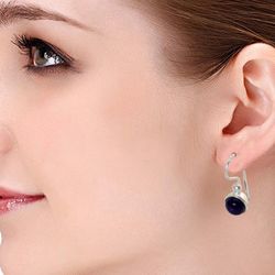 Amethyst 925 Silver Handmade Earrings, February Birthstone, Women Dangle Earrings