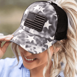 american flag women’s trucker hat