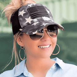 American Flag Women’s Trucker Hat