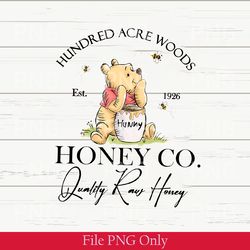 winnie the pooh honey co. png, winnie the pooh png, disney winnie png, all natural honey co png, disney matching digital