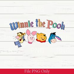 retro winnie the pooh png, vintage winnie pooh and friends png, classic pooh and co png, disney winnie the pooh png new