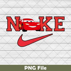 lightning mcqueen nike png, lightning mcqueen png, nike logo lightning mcqueen png, just do it later png, nike merch png
