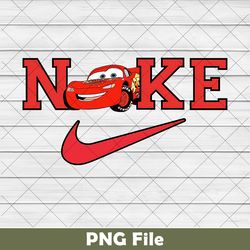 nike lightning mcqueen png, lightning mcqueen png, nike logo lightning mcqueen png, just do it later png, nike merch png