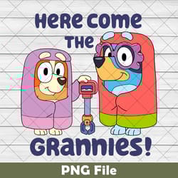 bluey png, here come the grannies png, bluyye grannies png, bluyye dog and bingo png, family matching png, bluey trip