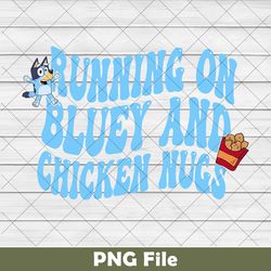 running on bluey and iced coffee png, mothers day bluey png, iced coffee family png, birthday gift bingo bluey mama png