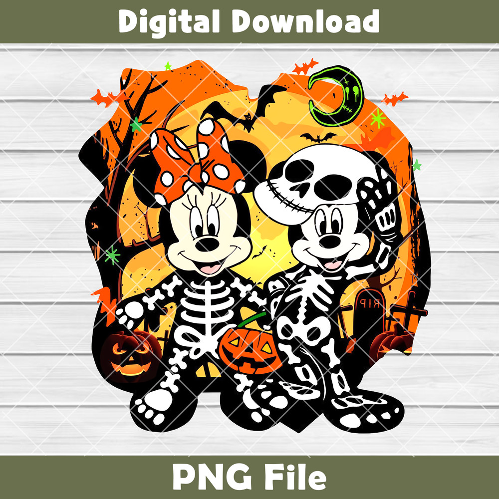 Vintage Mickey Halloween PNG Disney Halloween Retro PNG Disneyland Halloween PNG Disneyworld Halloween PNG WDW Party 0
