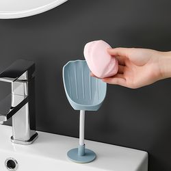 Rotatable Punch Free Adjustable Soap Holder Rack