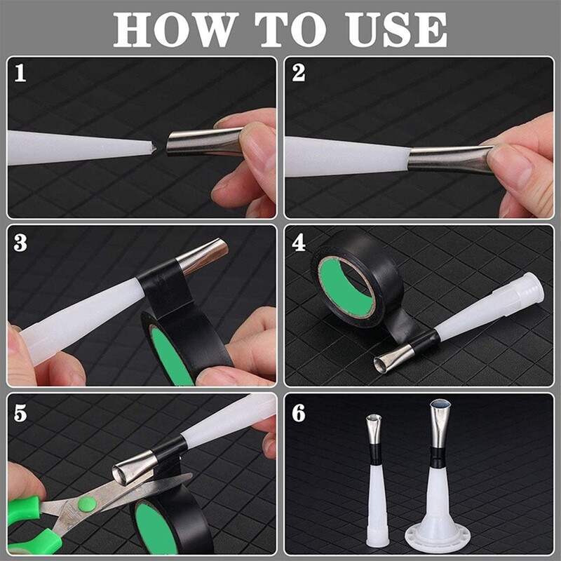 Securefit caulking nozzles for smooth finishes