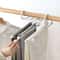 Durable stainless steel pants rack with adjustable rods
