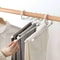 Durable stainless steel pants rack with adjustable rods