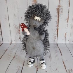 Amigurumi Hedgehog is a prickly inhabitant of the forest bound for a gift to a loved one. The figurine is a wonderful addition to your interior.