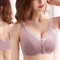 Adjustable breastfeeding bra with easy access buttons