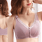 Adjustable breastfeeding bra with easy access buttons