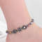 Stylish Hematite Bead Anklet Promotes Healthy Blood Circulation