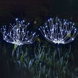 Fireworks Solar Garden Stake LED Lights