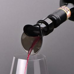 2-in-1 wine stopper pourer – no drip, keeps wine fresh, perfect fit for every wine bottle