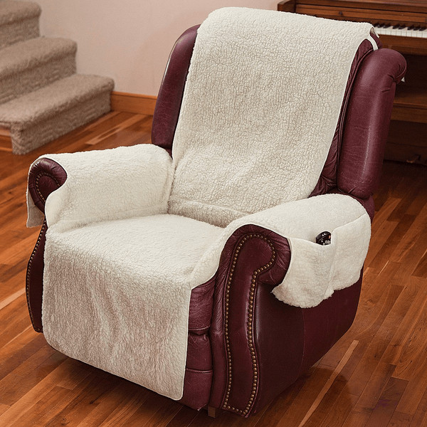 Recliner chair covers with pockets 2025