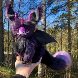 Dragon bunny Libuse good luck dragon poseable dragon poseable art doll polymer clay doll OOAK sculpture art doll doll