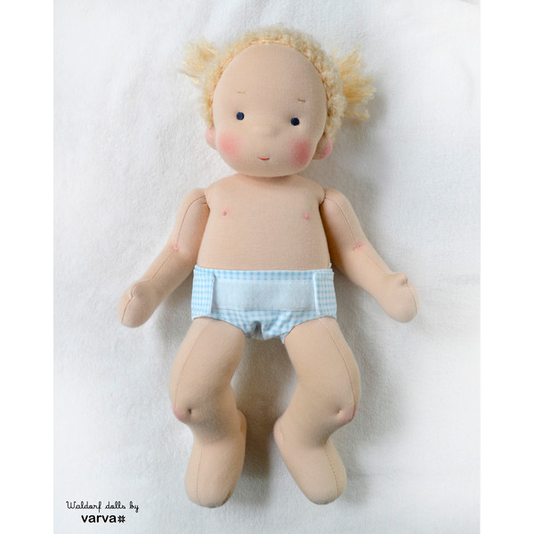 Waldorf baby doll 14"/36 cm tall