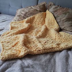 Newborn baby blanket, Stroller blanket, Crib plush blanket