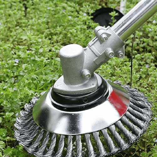 Unbreakable Wired Trimmer Blade - Round Edge Grass Trimmer with Blades for Weed Removal, Gifts for Gardeners