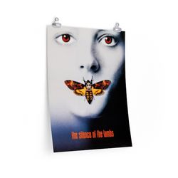 movie poster the silence of the lambs, premium matte vertical poster 18x24 inches