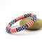 Red White Blue Beaded Bracelet Handmade