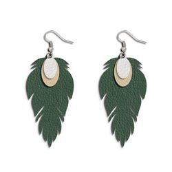 digital item, feather earring template svg