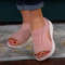 Breathable knit mesh on comfortable summer sandals