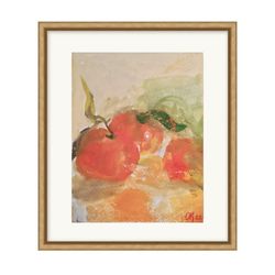 Orange fruits painting with citrus - unique collection painting design- gift Mom
