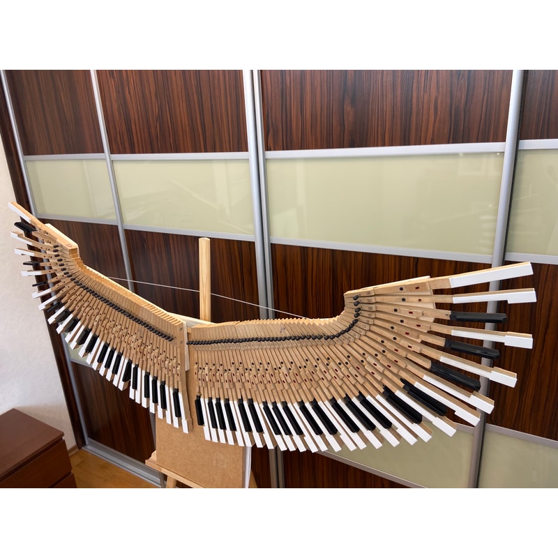 American Eagle Wings, Angel Wings made from piano keys | Inspire Uplift