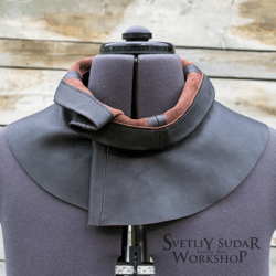 Leather Gorget Night watch / larp gorget / medieval armor