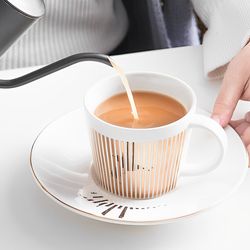 Mirror Anamorphic Cup & Saucer