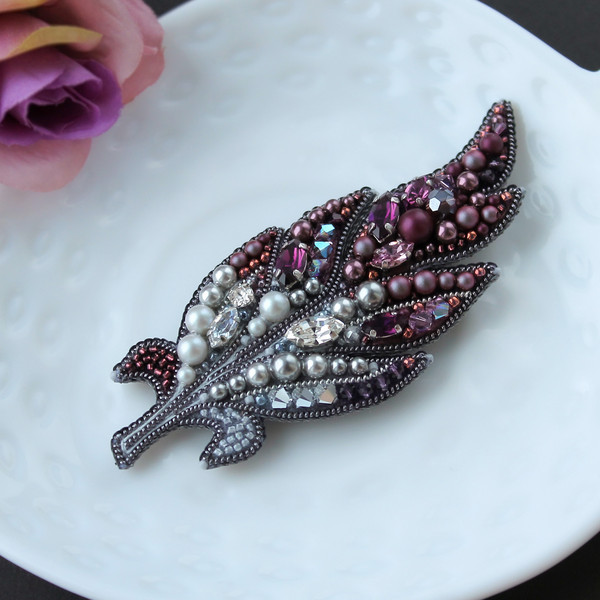 Feather-Brooch