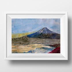 Fuji II-home decor, wall arts,Nordic paintings,Interior Design,hostel,mountain
