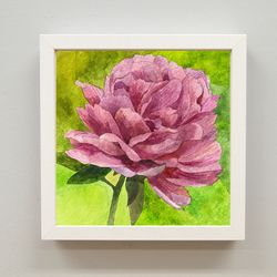 Thriving-Hand-painted hanging painting Peony Chinese painting Home decoration