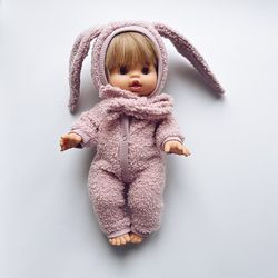 Bunny Outfit for Minikane 13 inch Miniland 15 inch dolls, Clothes doll