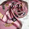 square silk scarf pink